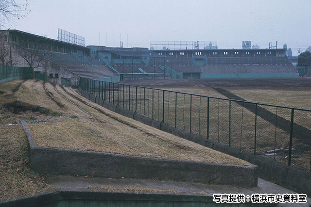 1939年~1967年の間に65試合の公式戦が行われた(1977年1月撮影)