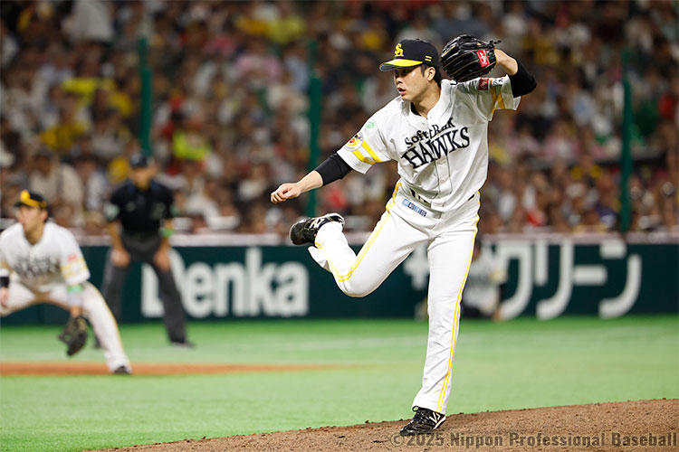 ソフトバンクは7回から2番手・藤井皓哉が登板