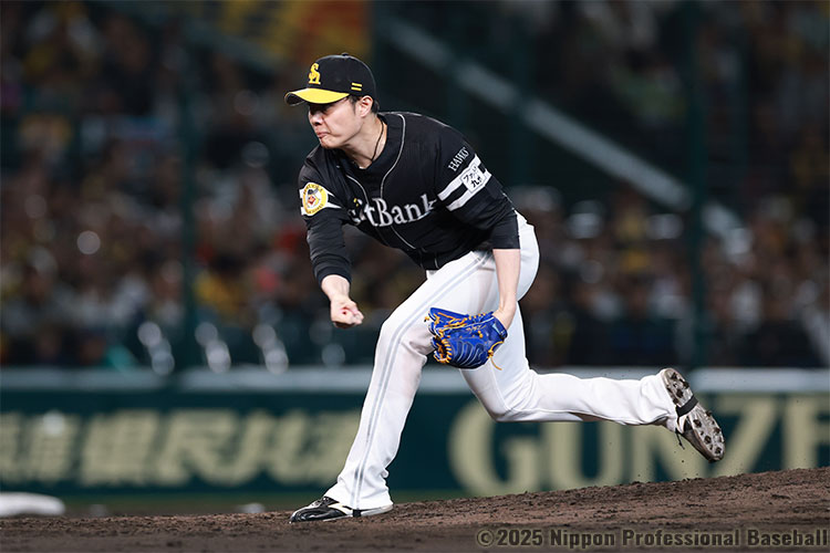 ソフトバンクは8回から3番手・松本裕樹が登板