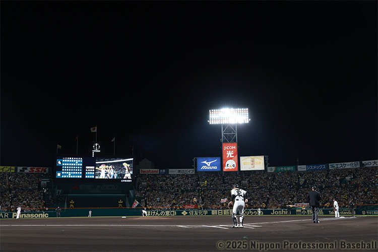 試合開始前の阪神甲子園球場