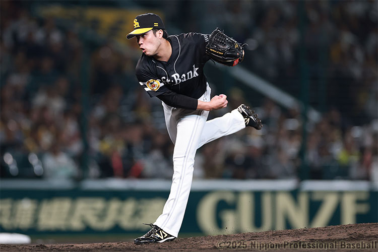 ソフトバンクは6回から2番手・藤井皓哉が登板