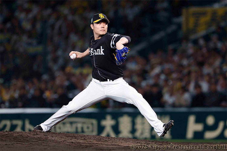 ソフトバンクは8回から4番手・松本裕樹が登板