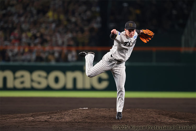 阪神は9回から5番手・石井大智が登板、無失点に抑え味方の反撃を待つ