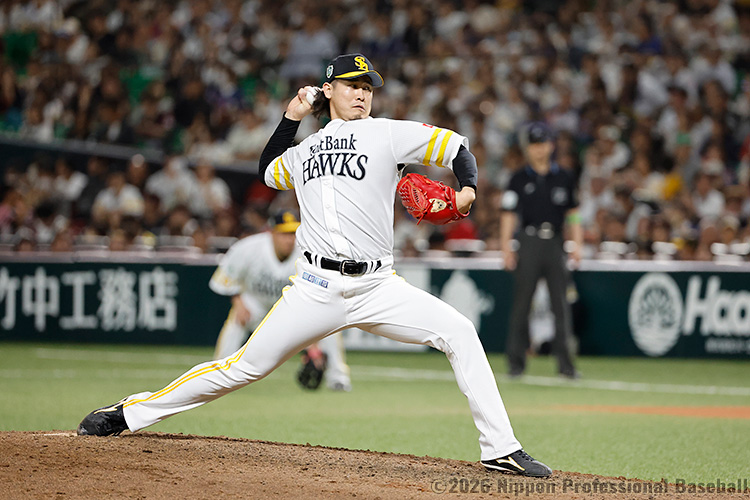 ソフトバンクは10回から5番手・杉山一樹が登板